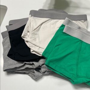 Pact Kids Underwear Set - Green, White, Black, Gray 18 pairs